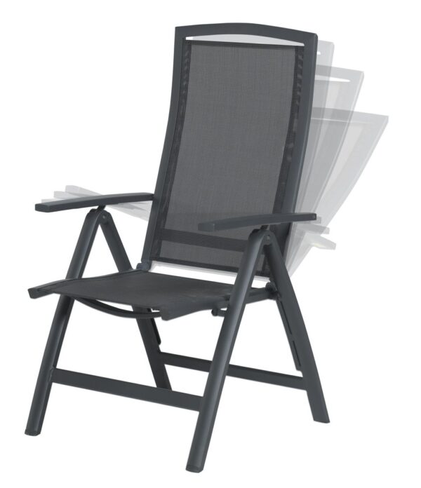 Garden Impressions Saphir Liegestuhl - carbon black/anthrazit