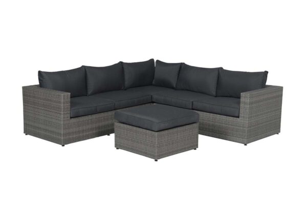 Garden Impressions Cayman II Loungeset - 4-Teilig - organic grey - antraciet