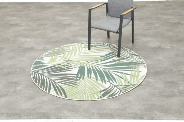 Naturalis karpet - Ø160 cm - palm leaf green - Afbeelding 2