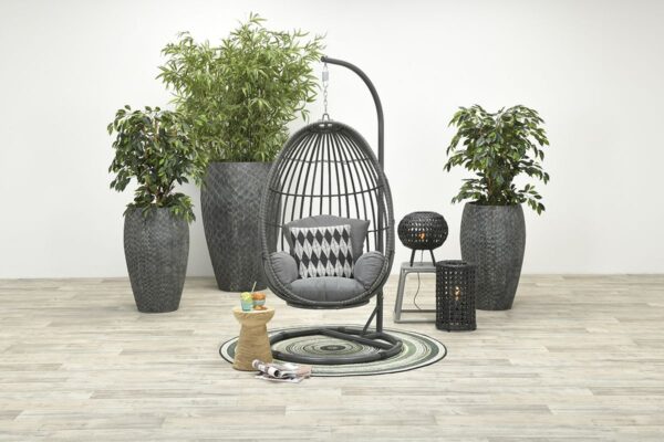 Stripes karpet - Ø160 cm - groen - Afbeelding 2