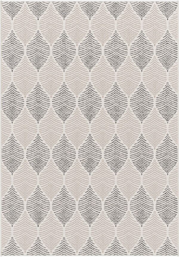 Garden Impressions Naturalis Teppich - 120x170 cm grey leaf