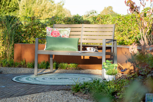 Detroit parkbank - aluminium - polywood - 122 cm - Afbeelding 2