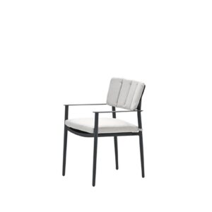 Garden Impressions Toulon Dining Stuhl - carbon black -  desert sand