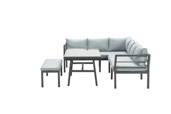 Garden Impressions Blakes lounge dining set 4-delig - carbon black/mint grey - Afbeelding 2