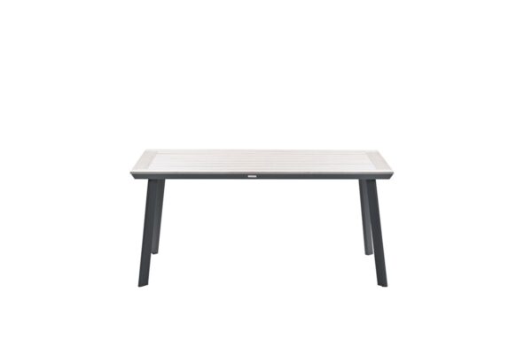 Vigo tafel - 160x90 cm - carbon black - light teak Vironwood Vigo tafel - 160x90 cm - carbon black - light teak Vironwood - Afbeelding 2