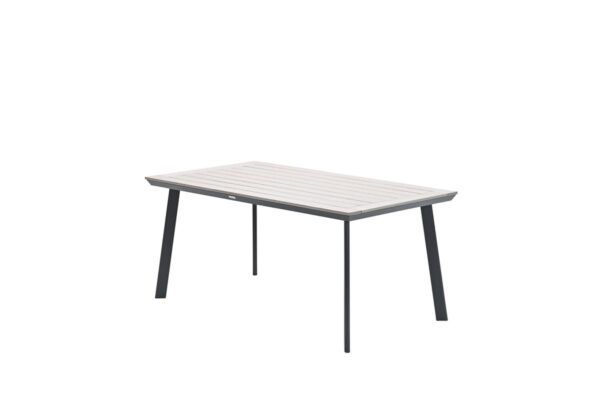 Vigo Tisch - 160x90 cm - carbon black - light teak Vironwood