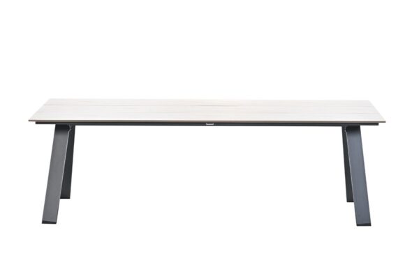 Nevada dining tafel - 240x100 cm - carbon black - light teak Vironwood - Afbeelding 2