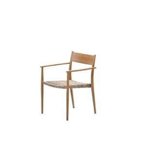 Garden Impressions Parijs Dining Stuhl - hell Teak Look-  natural - desert sand