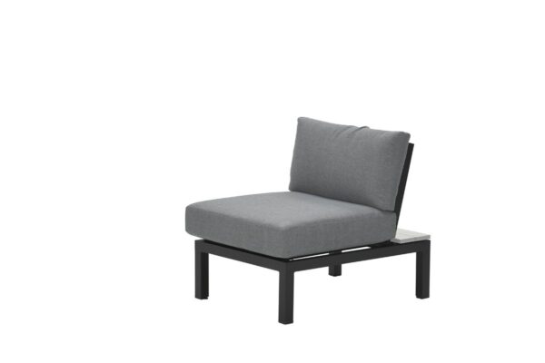 Garden Impressions Nicolle Lounge Sessel - carbon black - mystic grey - light teak vironwood