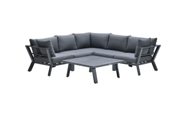 Garden Impressions Sasha Lounge Set 4-tlg - Carbon black/ reflex Schwarz