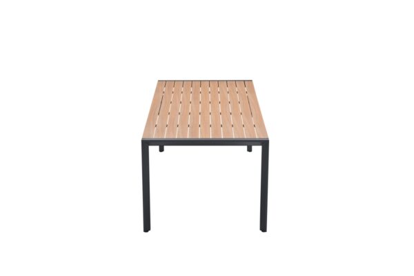 Felini tafel - 220x93 cm - carbon black - light teaklook - Afbeelding 2