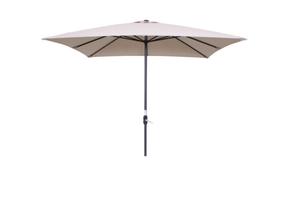Garden Impressions Lotus Sonnenschirm - 250x250 - carbon black/ Ecru