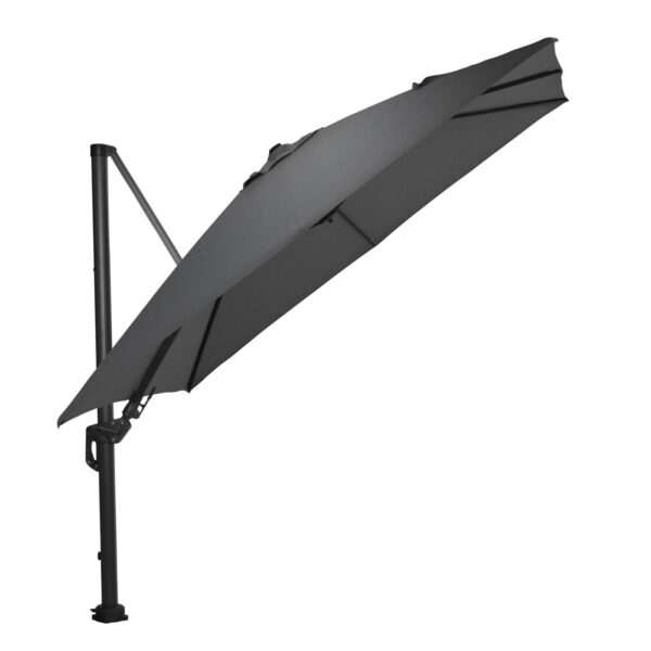 Hawaii Deluxe parasol - 300x300 cm - carbon black - royal antraciet - Afbeelding 2