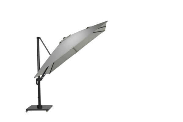 Hawaii Deluxe parasol - 300x300 cm - carbon black - royal zand - Afbeelding 2