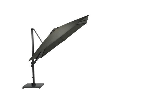 Garden Impressions Hawaii Deluxe parasol - 300x300 cm - carbon black- mos groen - Afbeelding 2