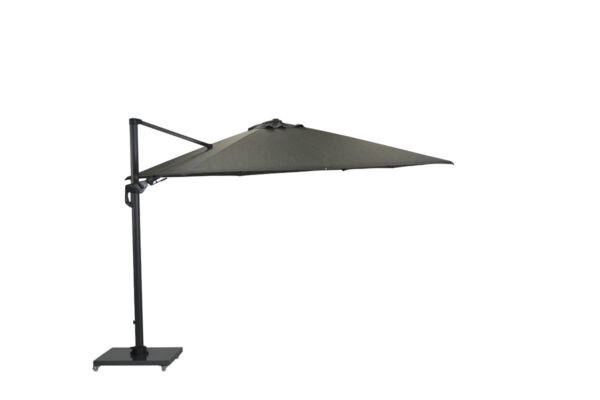 Sonnenschirm Hawaii Deluxe - 300x300 cm - carbonschwarz - moosgrün