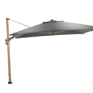 Hawaii Deluxe Sonnenschirm - 300x300cm -  light teaklook - royal anthrazit