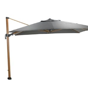 Garden Impressions Hawaii Big Pole 350x350 cm - Teak Look/dunkelgrau