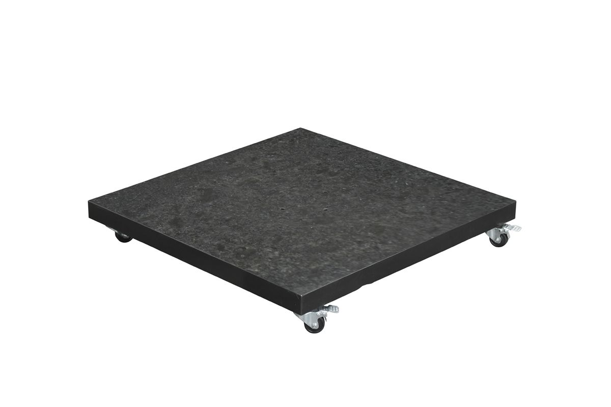 Special Hawaii granieten parasolvoet - 120 kg - royal antraciet - verrijdbaar