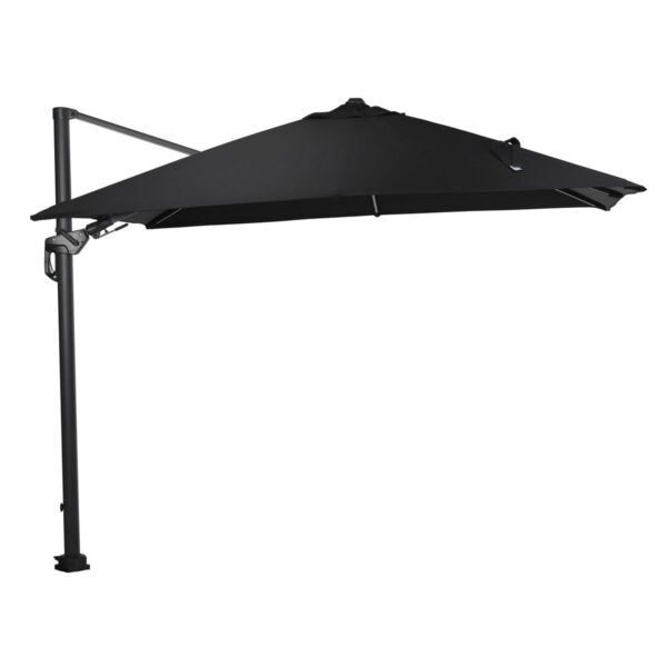 Hawaii Big Pole II Sonnenschirm - 350x350 cm - carbon black - royal schwarz