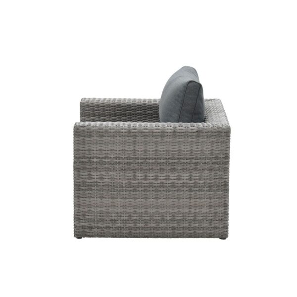 Orangebird lounge fauteuil - organic grey - reflex black - Afbeelding 2