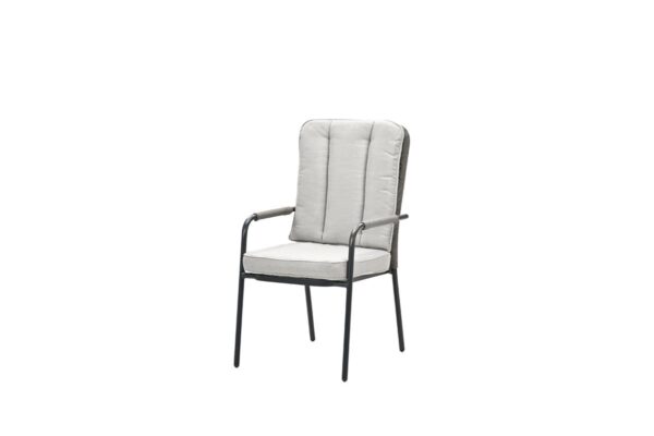 Garden Impressions Venice Dining Stuhl - carbon black - rope taupe - desert sand