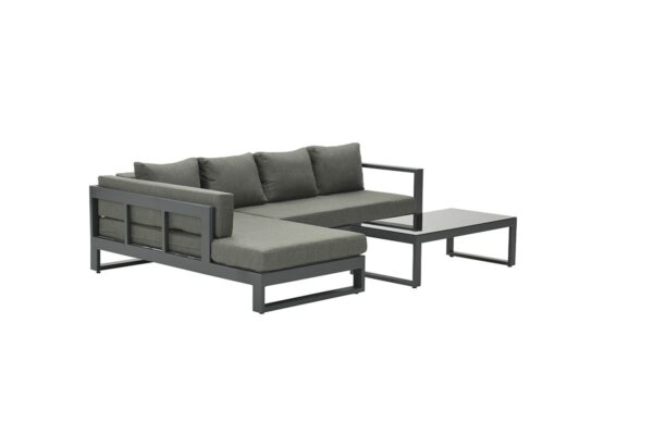 Garden Impressions Esmee loungeset 3-delig - rechts - carbon black/ mystic grey - Afbeelding 2