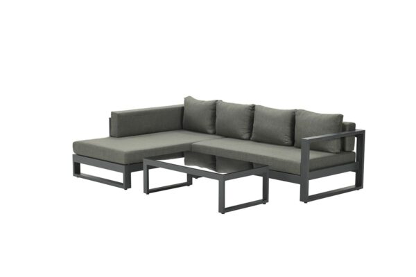 Garden Impressions Esmee Loungeset 3-tlg. rechts - carbon black/mystic grey