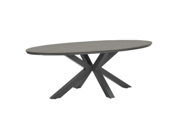 Garden Impressions Edison Tisch 220x115xH75 cm - Carbon Black/ Grau Teak Vironwood