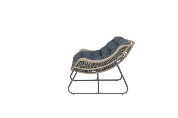 Luna relax fauteuil - natural rotan - mystic grey - Afbeelding 2