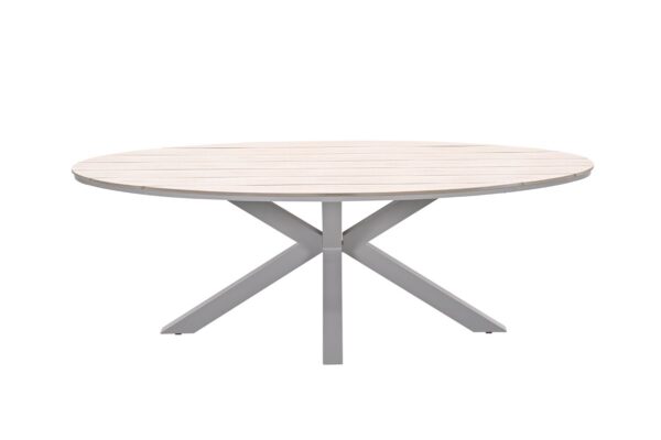Edison tafel ovaal - 220x115 cm -taupe -light teak Vironwood Edison tafel ovaal - 220x115 cm -taupe -light teak Vironwood - Afbeelding 2