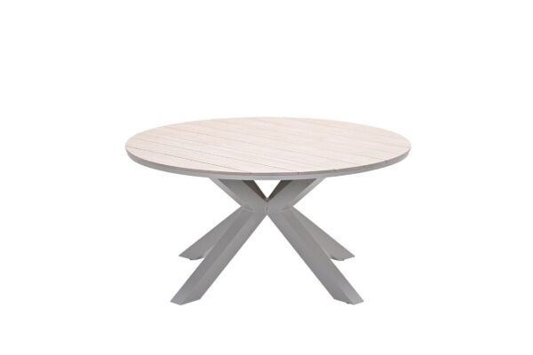 Edison tafel rond - 148 cm - taupe - light teak Vironwood Edison tafel rond - 148 cm - taupe - light teak Vironwood - Afbeelding 2