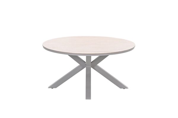 Edison Tisch rund - 148 cm - taupe - light teak Vironwood