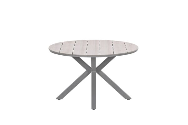 Edison tafel rond - 122 cm - taupe - light teak Vironwood Edison tafel rond - 122 cm - taupe - light teak Vironwood - Afbeelding 2