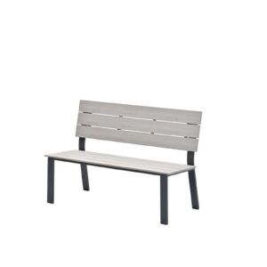 Garden Impressions Jondal Parkbank - carbon black - hell Teak Vironwood