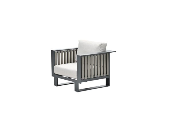 Garden Impressions Bologna Lounge Sessel - carbon black - taupe - desert sand