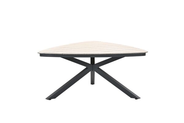 Edison tafel - triangelvorm - 170 cm - carbon black - light teak Vironwood - Afbeelding 2