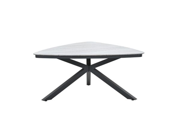 Edison tafel - triangelvorm - 170 cm - carbon black - grey teak Vironwood - Afbeelding 2
