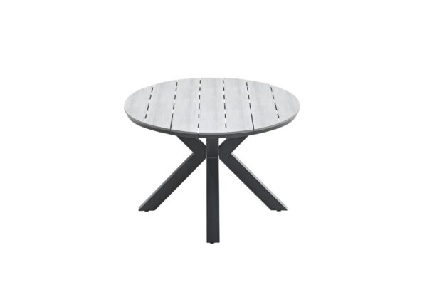 Edison tafel - ovaal - 180x115 cm - carbon black - grey teak Vironwood - Afbeelding 2