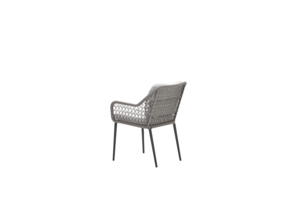 Toledo dining fauteuil - carbon black - rope taupe - valley sand - Afbeelding 2