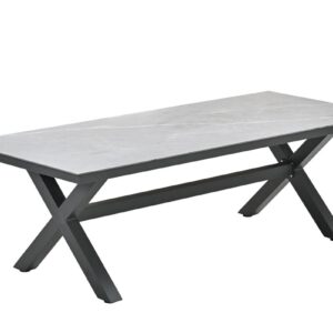 Garden Impressions Marbella Tisch - 240x100 cm - carbon black - Centostone sicilian grey