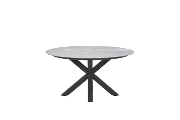 Garden Impressions Lowland Tisch - Ø150 cm - carbon black - Centostone sicilian grey