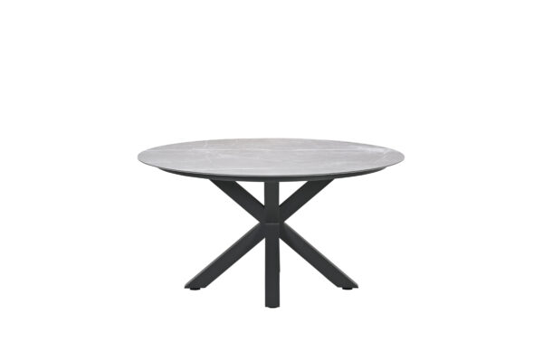 Garden Impressions Lowland Tisch - Ø120 cm - carbon black - Centostone sicilian grey
