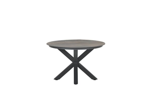 Garden Impressions Lowland Tisch - Ø120 cm - carbon black - Centostone rome bronze