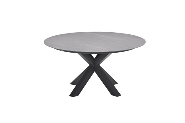 Lowland tafel - Ø150 cm - carbon black - Centostone Napoli grey - Afbeelding 2