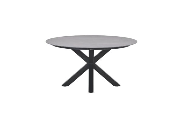 Lowland Tisch - Ø150 cm - carbon black - Centostone Napoli grey