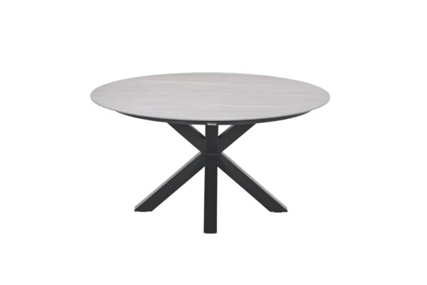 Lowland Tisch - Ø150 cm - carbon black - Centostone Napoli sand