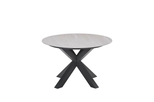 Lowland tafel - Ø120 cm - carbon black - Centostone Napoli sand - Afbeelding 2
