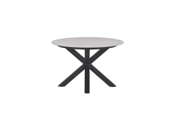 Lowland Tisch - Ø120 cm - carbon black - Centostone Napoli sand