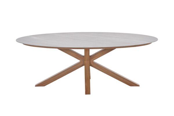 Scotland tafel - 230x115 cm - light teaklook - Centostone Napoli sand - Afbeelding 2